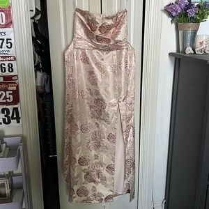 Rose gold formal dress